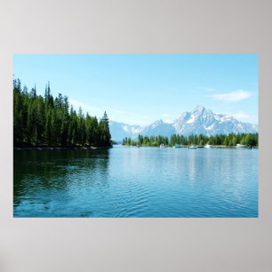 gorgeous landscape photography - lake, mountain, poster