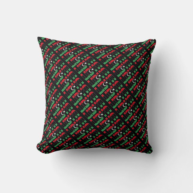 Gorgeous Libya National Flag Cushion (Front)