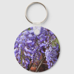 Gorgeous light purple Wisteria blossoms Key Ring