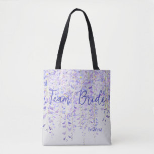 Gorgeous Lilac Hanging Wisteria Team Bride  Tote B Bag