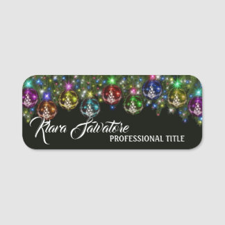 Gorgeous Magnificent Christmas Colourful Decoratio Name Tag