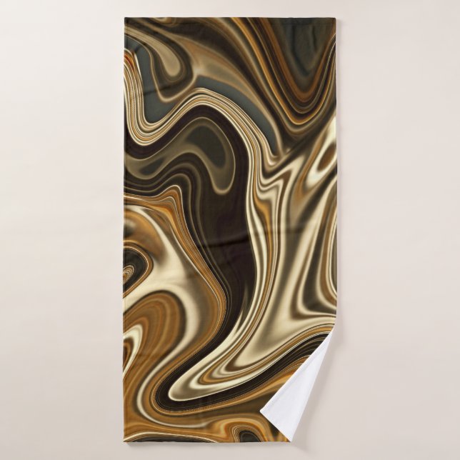 Gorgeous Marble Style - Warm brown Bath Towel (Bath Towel)