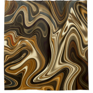 Gorgeous Marble Style - Warm brown Shower Curtain