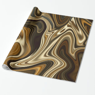 Gorgeous Marble Style - Warm brown Wrapping Paper