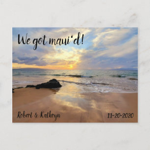 Gorgeous Maui Beach We Got Maui'd Postcard