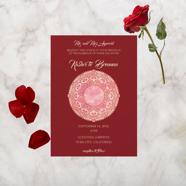 Gorgeous Mehndi Wedding Invitation (Creator Uploaded)