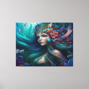Gorgeous Mermaid Canvas Art Print