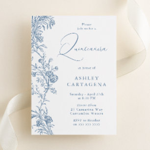 Gorgeous Modern Elegant Quinceanera Birthday Invitation