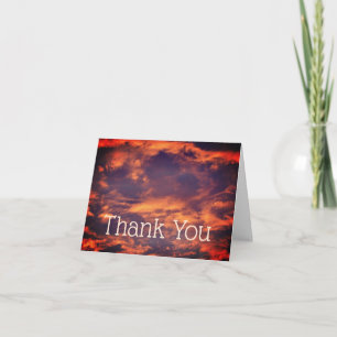 Gorgeous Morning Sky Nature Thank You Card