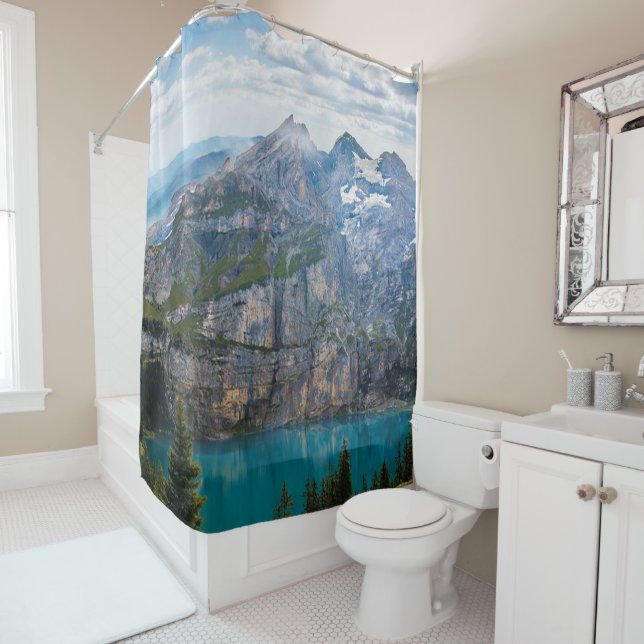 Gorgeous Mountain View on your Shower Curtain (In Situ)