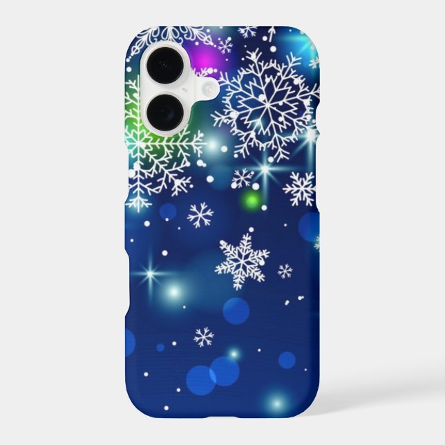gorgeous multi coloured snowflakes (Back)