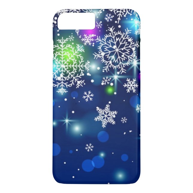 gorgeous multi coloured snowflakes Case-Mate iPhone case (Back)