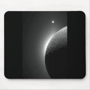Gorgeous NASA image, the Moon lit by Earth-shine Mouse Mat