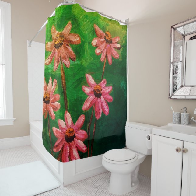 Gorgeous nature theme shower curtain (In Situ)