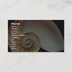 Gorgeous Nautilus shell Business Card