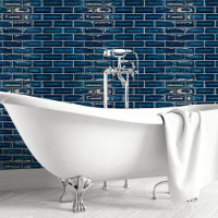 Gorgeous Navy Blue Subway Tile Brick