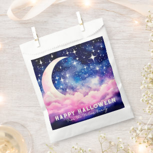 Gorgeous Night Sky Crescent Moon Halloween Favour Bags