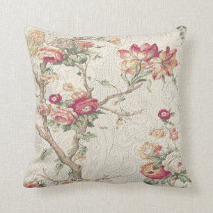 Gorgeous Old World Antique Floral Faux Texture Cushion