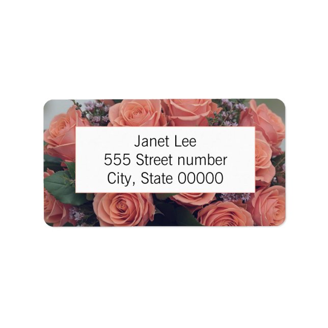 Gorgeous one of a-kind address labels (Front)