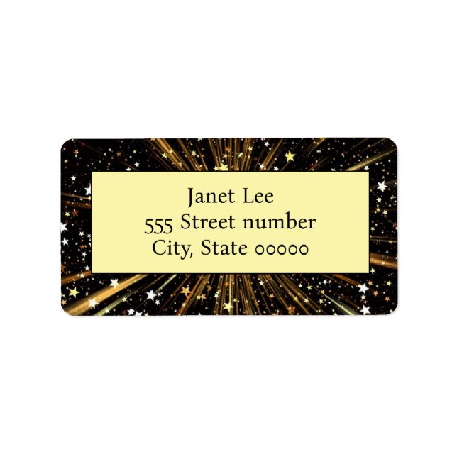 Gorgeous one of a-kind address labels (Front)