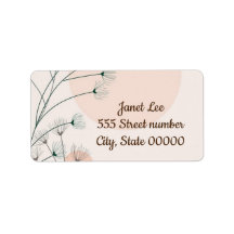 Gorgeous one of a-kind address labels