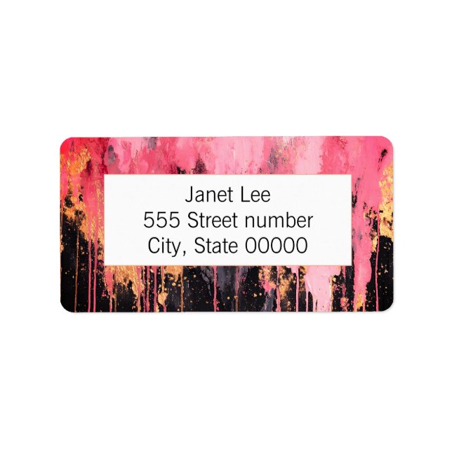 Gorgeous one of a-kind address labels (Front)
