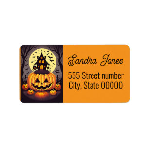 gorgeous one of a kind address labels Halloween