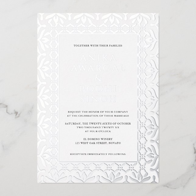 Gorgeous Ornate Indian Frame Wedding REAL (Front)