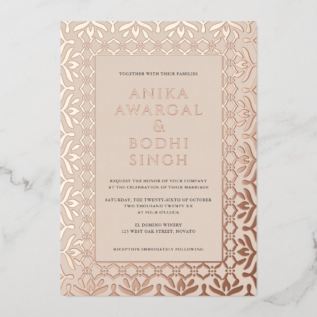 Gorgeous Ornate Indian Frame Wedding REAL (Front)