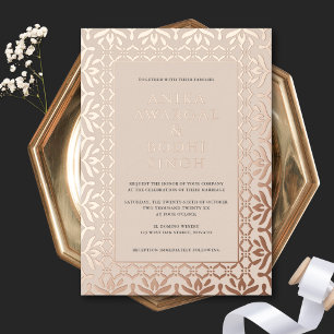 Gorgeous Ornate Indian Wedding Rose Gold