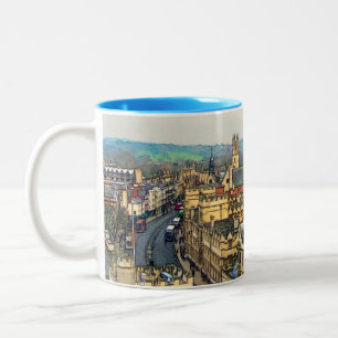 Gorgeous Oxford, England, High Street, The High #1 Two-Tone Coffee Mug
