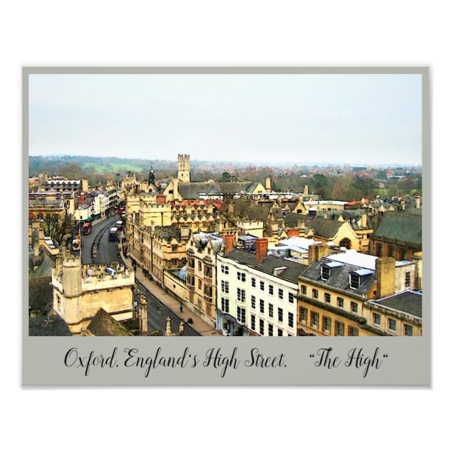 Gorgeous Oxford, England, High Street, The High #2 Photo Print (Front)