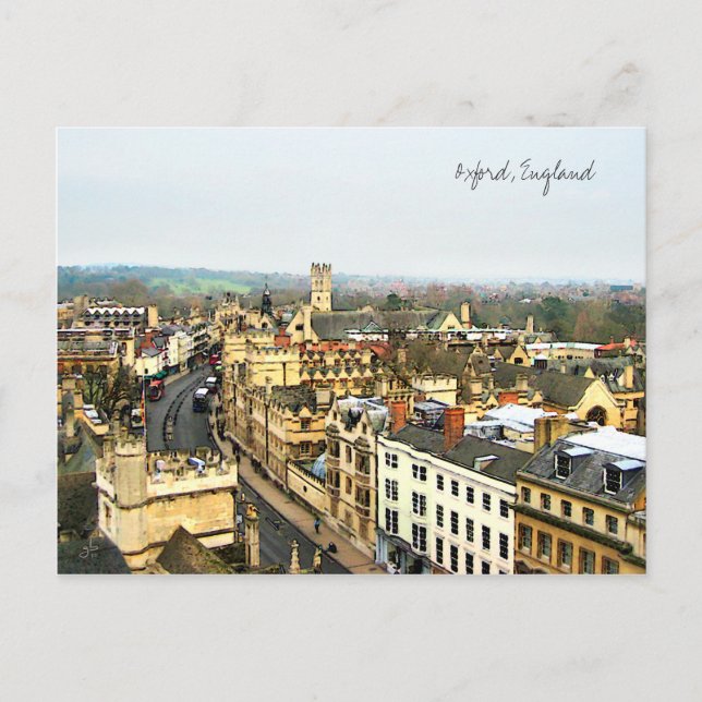 Gorgeous Oxford, England, High Street, The High #2 Postcard (Front)