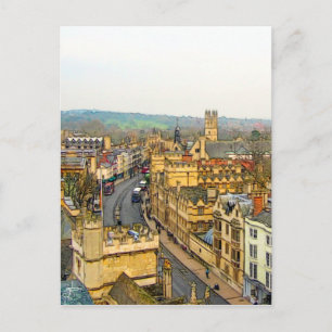 Gorgeous Oxford, England, High Street, The High #4 Postcard