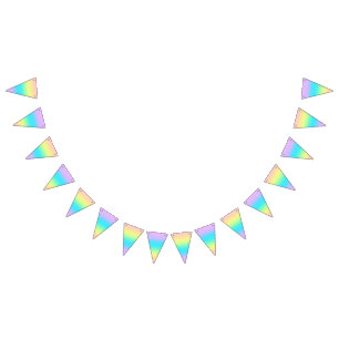 Gorgeous Pastel Rainbow Gradient Wedding Bunting