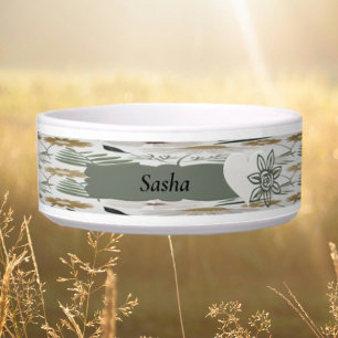 Gorgeous Peaceful Personalised Dog Bowl