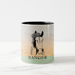 Gorgeous Personalizable Artistic Horse Mug