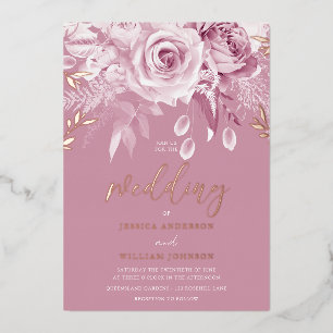 Gorgeous Pink Rose Wedding Rose Gold