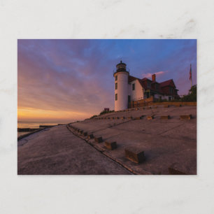 Gorgeous Point Betsie Light Postcard