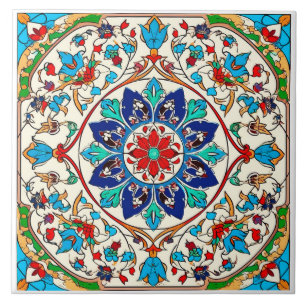 Gorgeous Portuguese Azulejo Style Ceramic Tile. Tile
