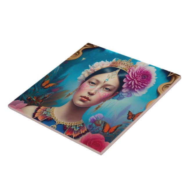 Gorgeous princess portrait tile (Side)