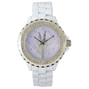 Gorgeous Purple and Lavender Large Clock Watch