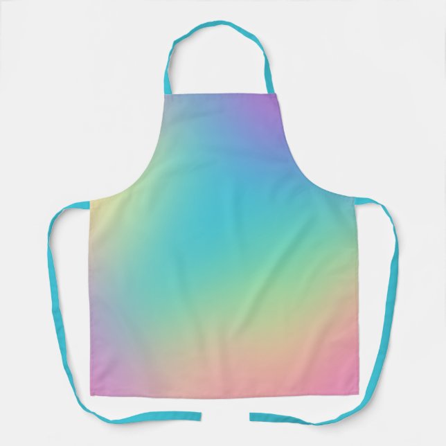 Gorgeous Rainbow Gradient Apron (Front)