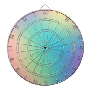 Gorgeous Rainbow Gradient Dartboard