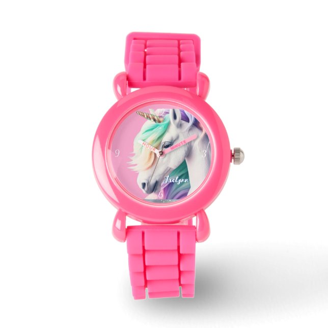 Gorgeous Rainbow Unicorn Watch (Front)
