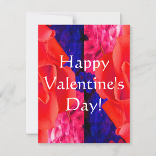 Gorgeous Red Red Rose V Holiday Card