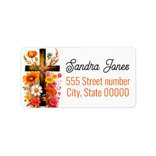 Gorgeous religious address labels