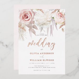 Gorgeous Rose Gold & Blush Floral Wedding