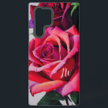 Gorgeous roses and custom text samsung galaxy case<br><div class="desc">Gorgeous red, pink and a little purple roses mixed-media work, created with one of my photographs of a rose and a photo-editing program to get artistic effects. The initials are a template object and can be changed easily into any other text. It is possible to change the colour and /...</div>
