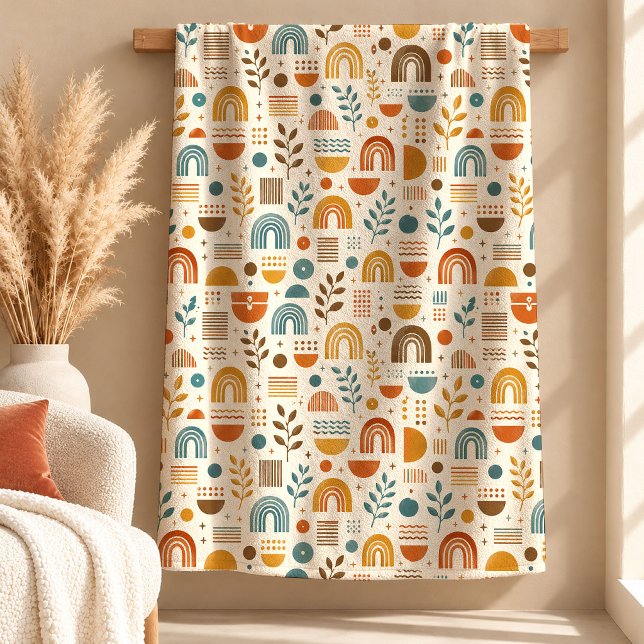 Gorgeous Rust Sage Leaves Throw Blanket Design (Gorgeous Rust Sage Leaves Throw Blanket Design)